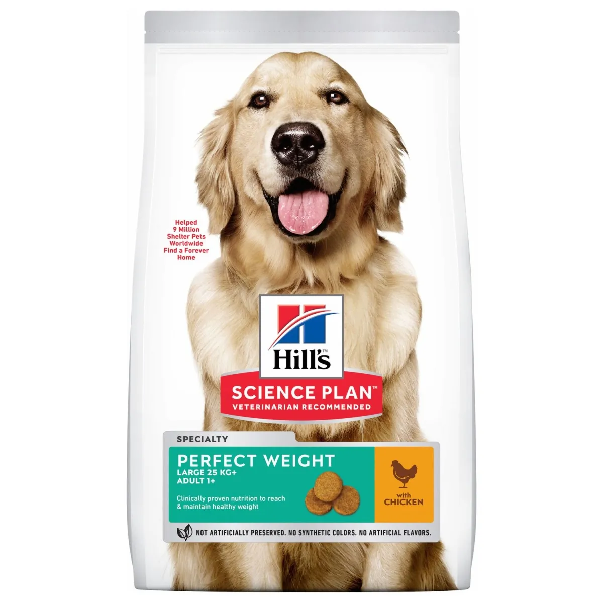 Hills Canine Perfect Weight Adult - сухой корм для собак, курица, 12кг