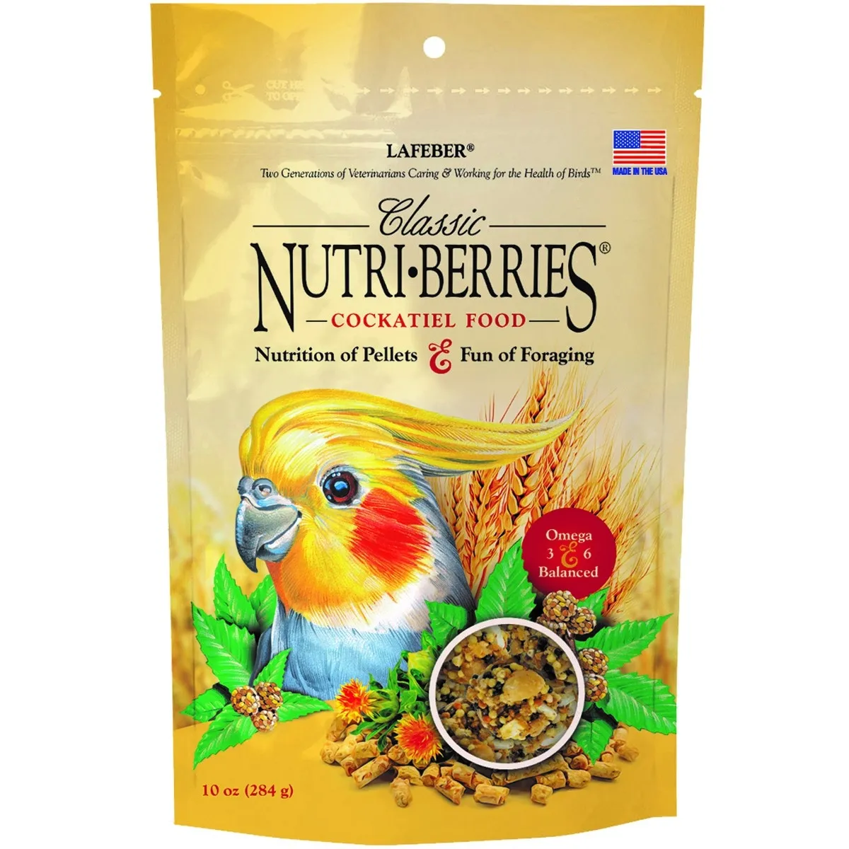 NUTRI-BERRIES LINDUDE TÄISSÖÖT COCKATIEL 284G - Изображение товара 1