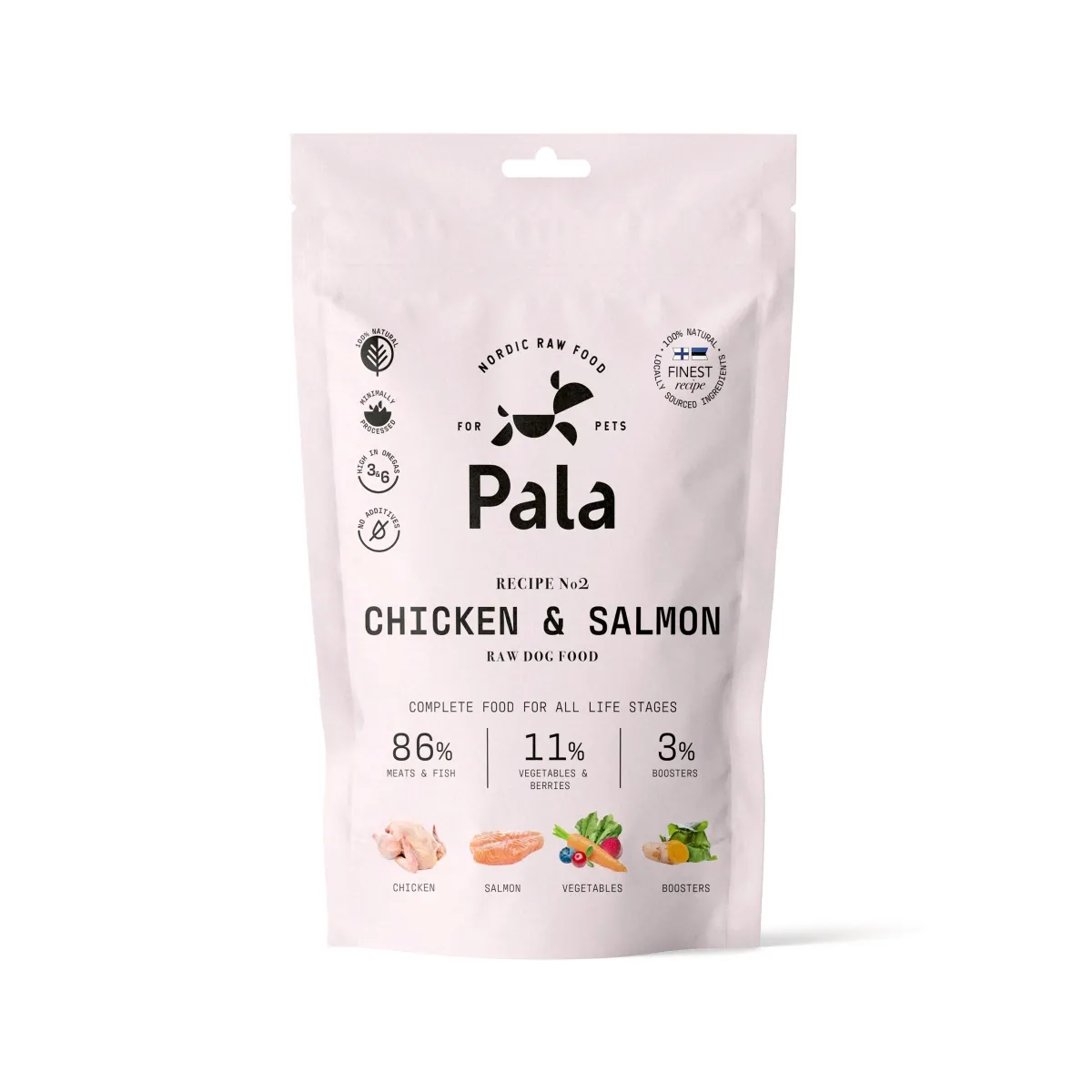 Pala сырой корм для собак, курица/лосось 100 г - Изображение товара 1