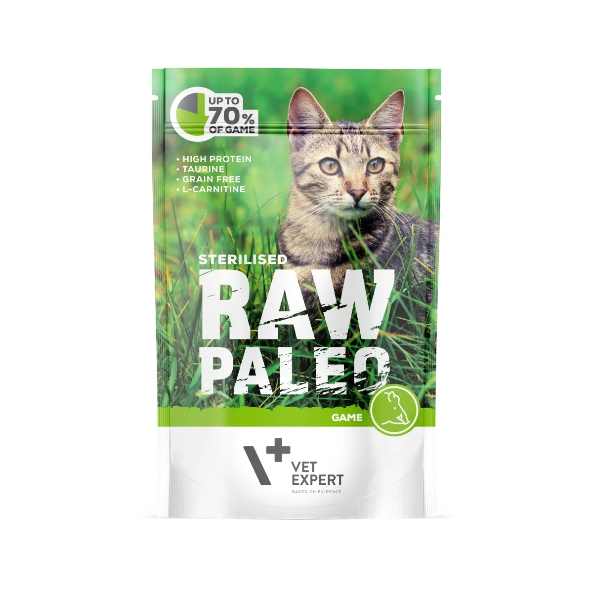 RAW PALEO KASSI EINEKOTIKE STERIL. GAME 100G - Изображение товара