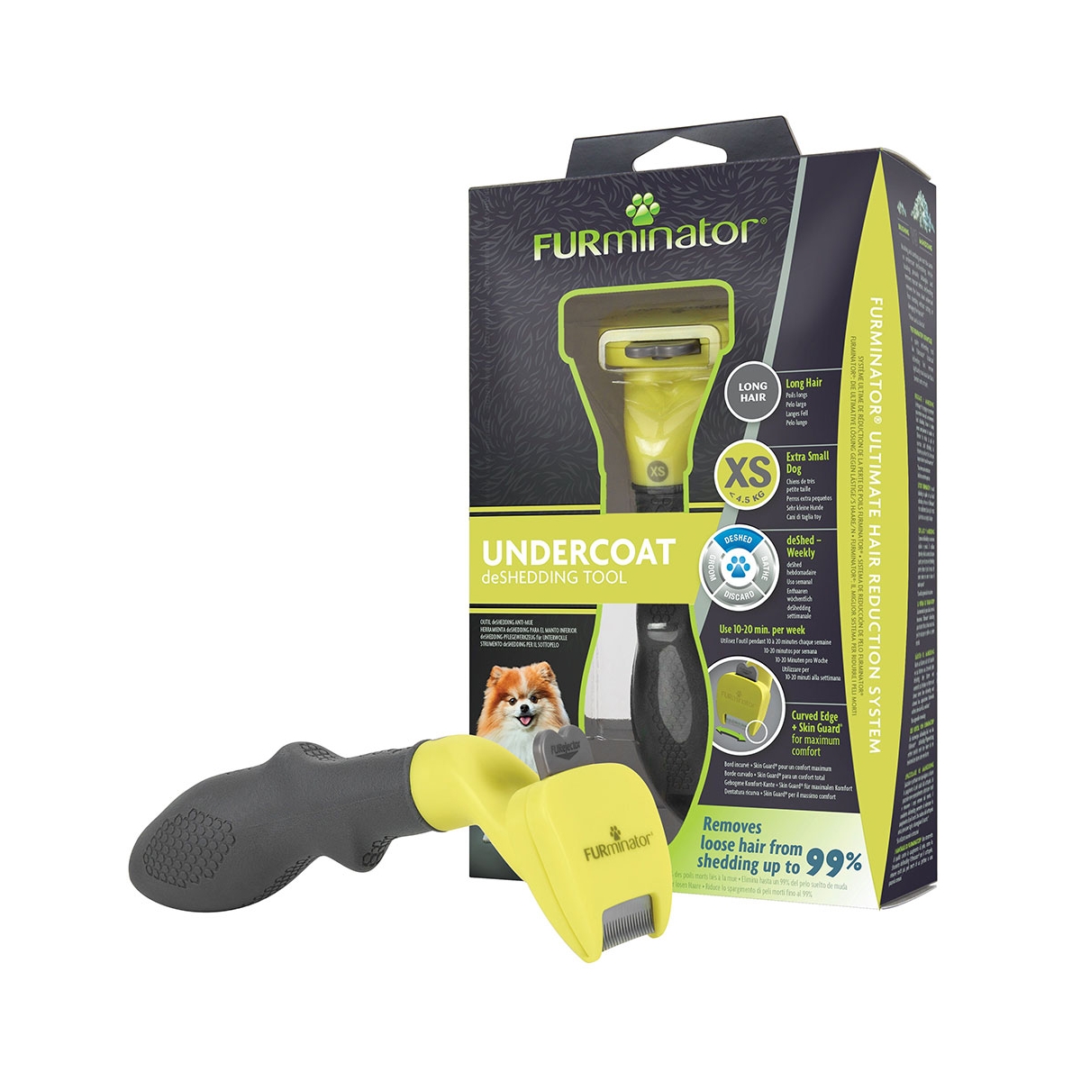 Furminator расческа для длинношерстных собак, ХS - Изображение товара