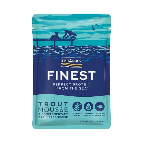Fish4Dogs Finest лакомство для собак, мусс из форели, 100 г N1