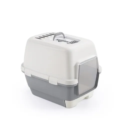 Stefanplast Cathy кошачий туалет 58x45x48cm серый/белый