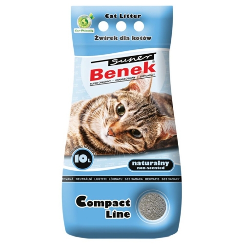 Certech Benek Compact кошачий наполнитель, глина, без запаха, 10л