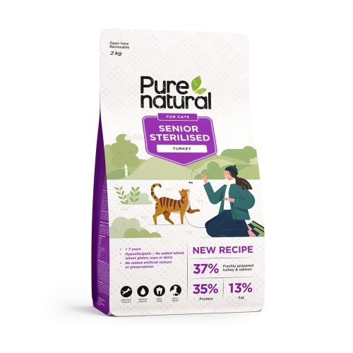 PURENATURAL KASSI TÄISSÖÖT SEENIOR STERIL. KALKUN 2KG*