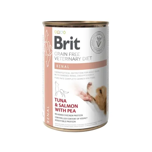 BRIT GF KOERA KONSERV KOER RENAL 400G*