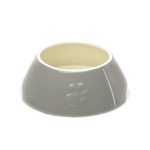 Scruffs Icon керамическая миска для длинноухих 21 см, светло серая