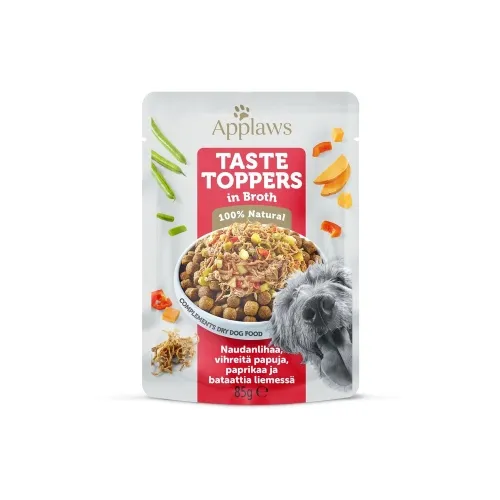 Applaws Taste Toppers консервы для собак, говядина с овощами 85г