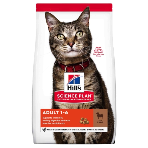 Hills Optimal Care сухой корм для кошек, ягненок, 10 кг
