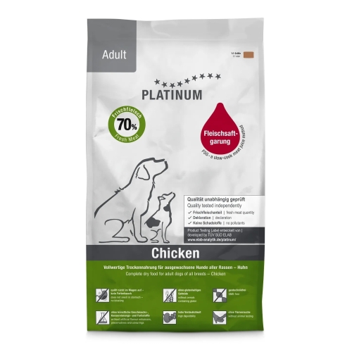Platinum корм для собак, курица, 1,5кг