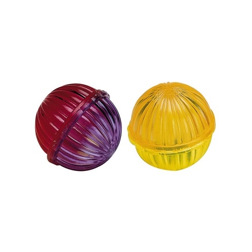 Ferplast игрушка для кошек, прозрачный пластмассовый мяч, 5204, 4 см