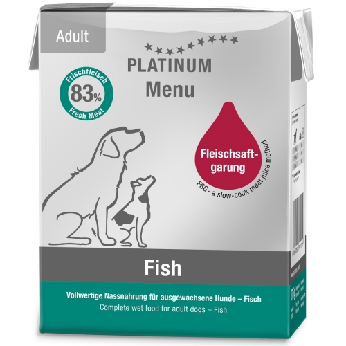 Platinum Menu консервы для собак, рыба, 375 г