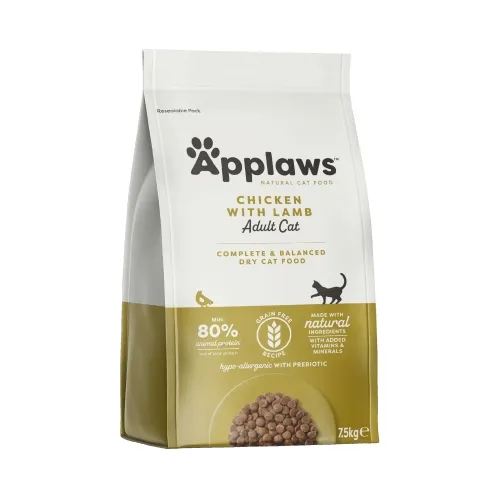 Applaws корм для кошек, курица/ягненок, 7,5 кг