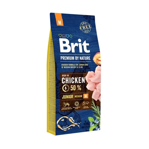 BRIT PREMIUM KOERA TÄISSÖÖT M JUUNIOR KANA 15KG*