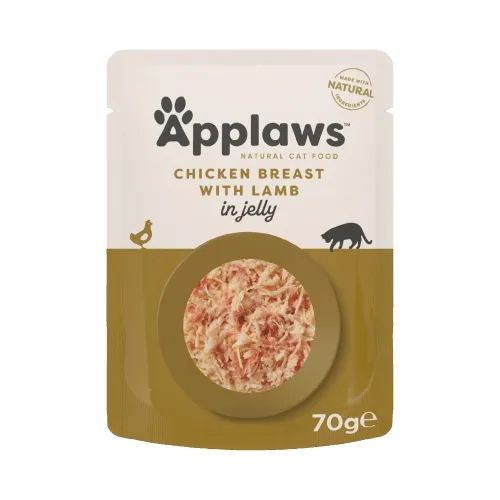 Applaws влажный корм для кошек, курица/ягненок в желе, 70 г