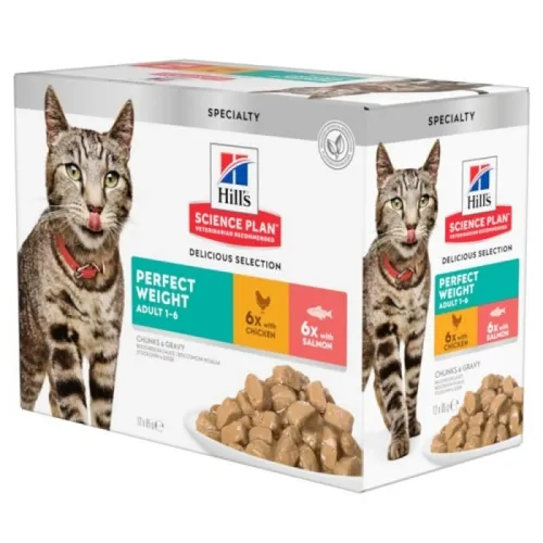 Hill's Science Plan Perfect Weight влажный корм для кошек мульти 85 г