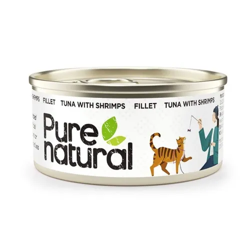 PURENATURAL KASSI KONSERV TUUNIKALA/KREVETT 70G*