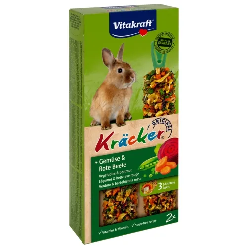 Vitakraft лакомство для кроликов, овощи/свекла, 2 шт