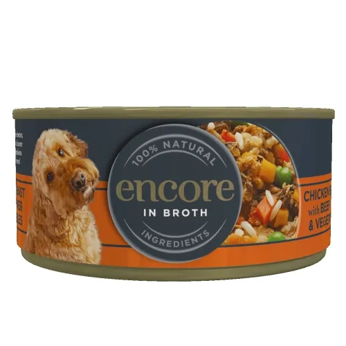 Encore консервы для собак, курица/говядина, 156 г N1