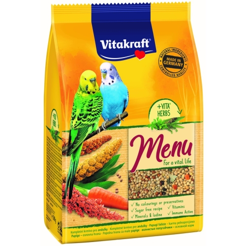 Vitakraft Premium Menu корм для волнистых попугаев, 500 г