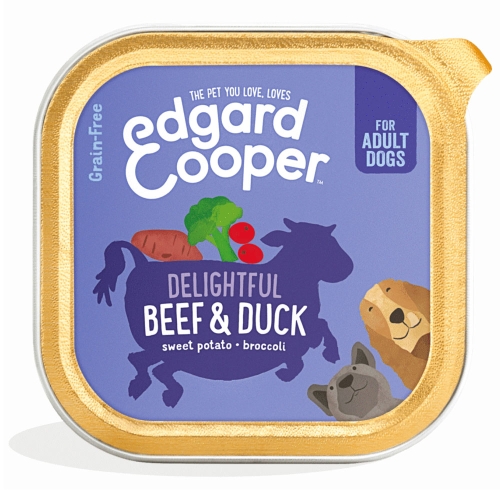 Edgard Cooper консервы для собак, говядина/утка, 150 г