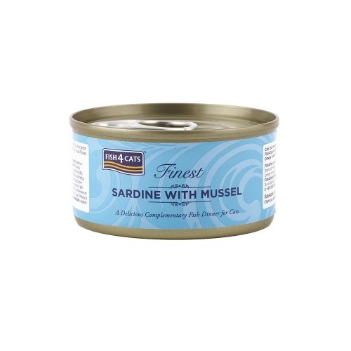 Fish4Cats консервы для кошек, сардина/мидии, 70 г