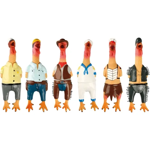 Flamingo Village People латексная игрушка для собак, 24 см