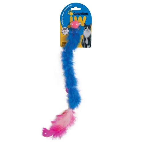 JW игрушка для кошек, боа с мячиком