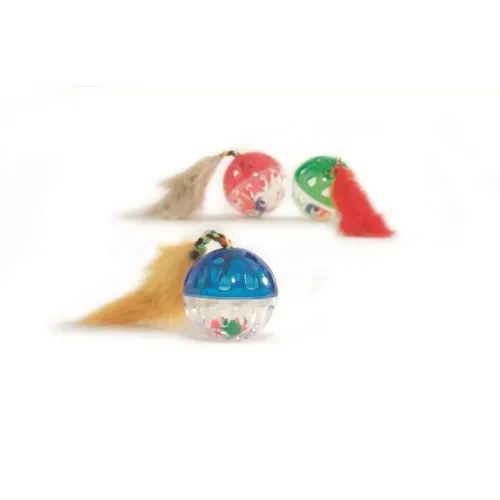 Beeztees игрушка для кошек, звонкий мяч с мягкой мышкой