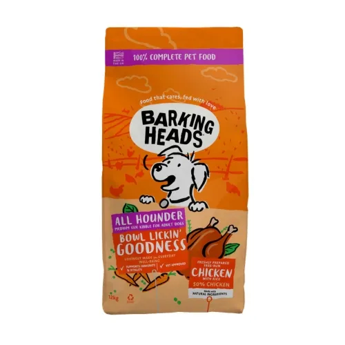 Barking Heads Bowl Lickin Goodness корм для собак с курицей, 12 kг