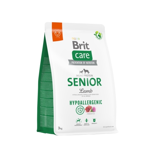 BRIT CARE KOERA TÄISSÖÖT SEENIOR LAMMAS/RIIS 3KG*