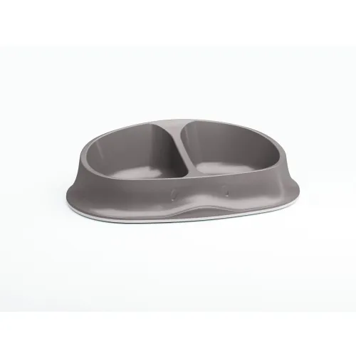Stefanplast Chic миска для собак 2 в 1, серая