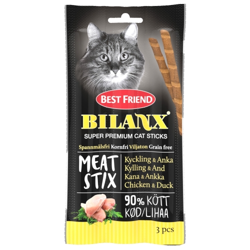 Best Friend Bilanx лакомство для кошек с курицей и уткой, 3 шт 15 г