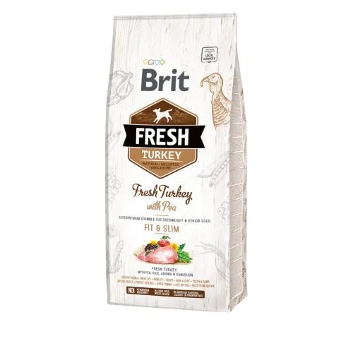 BRIT FRESH KOERA TÄISSÖÖT FIT&SLIM KALKUN/HERNES 12KG*