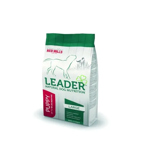Leader сухой корм для щенков крупных пород, курица, 12 кг