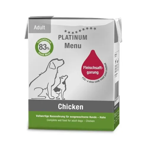 Platinum Menu консервы для собак, курица, 375 г