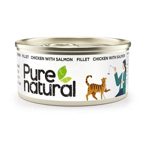 PURENATURAL KASSI KONSERV KANA/LÕHE 70G*