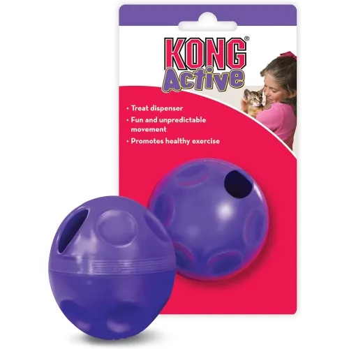 Kong игрушка для кошек, мяч с лакомствами, наполняемый