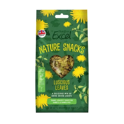 BURGESS EXCEL VÄIKELOOMA MAUIS LUSCIOUS LEAVES 60G