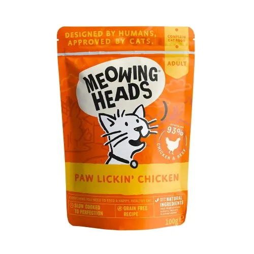 Meowing Heads Paw Lickin влажный корм для кошек, курица, 100 г