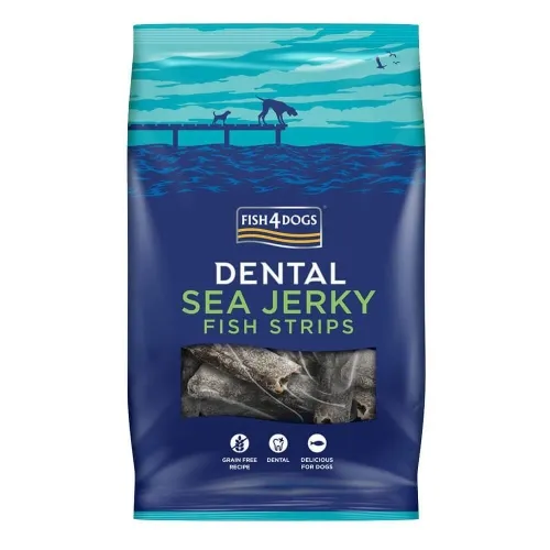 Fish4Dogs Sea Jerky лакомство для собак, тонкие полоски, 100 г