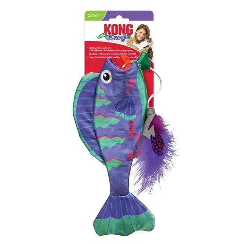 KONG WRANGLER ANGLER FISH CAT TOY ASSORT. #