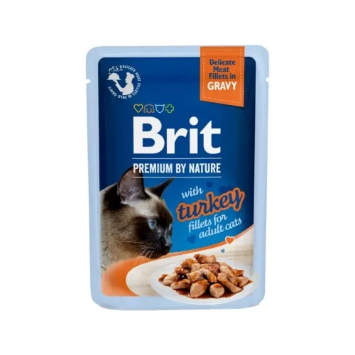 BRIT PREMIUM KASSI EINEKOTIKE KASTMES DELICATE KALKUN 85G*