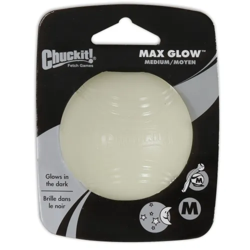 Chuckit Max Glow игрушка для собак, светящаяся в темноте, M