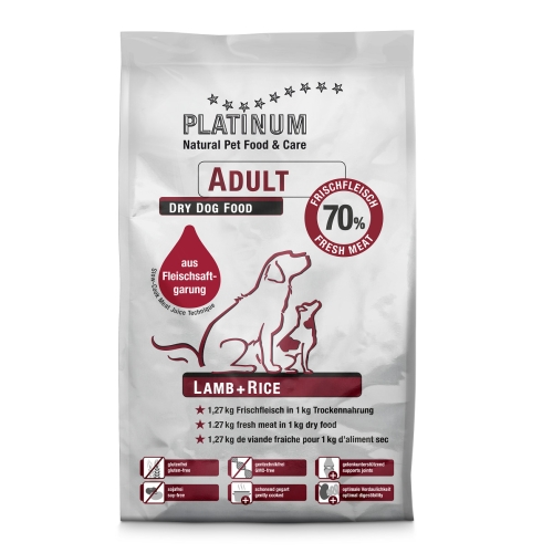 Platinum корм для собак, ягненок/рис, 1,5 кг