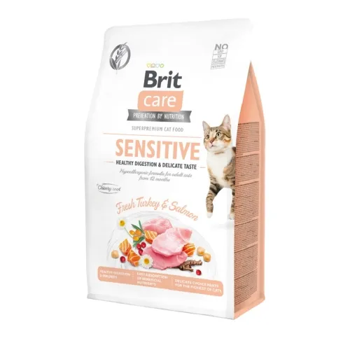 BRIT CARE KASSI TÄISSÖÖT SENSITIVE KALKUN/LÕHE 2KG*