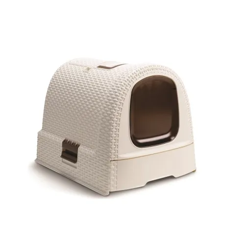 Beeztees Curver закрытый кошачий туалет,51 x 38.5 x 39.5 см, белый