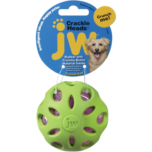 JW Crackle Heads хрустящий мяч для собак M