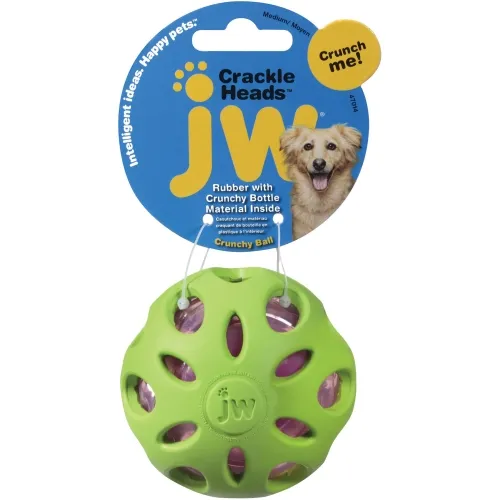 JW Crackle Heads хрустящий мяч для собак M