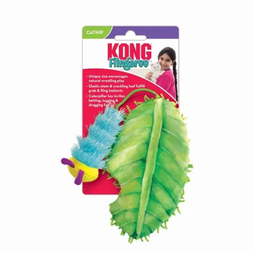 Игрушка для кошек Kong Flingaroo, гусеница